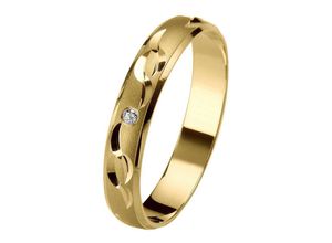 4007972684302 - Trauring FIRETTI Schmuck Geschenk Gold 375 Hochzeit Ehering LIEBE Fingerringe Gr 165 001 ct SI = kleine Einschlüsse mit Brillant Gelbgold 375 35 mm gelb (gelbgoldfarben) Trauringe Made in Germany wahlweise mit oder ohne Brillant