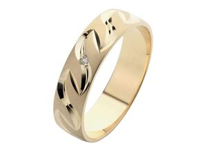 4007972684500 - Trauring FIRETTI Schmuck Geschenk Gold 375 Hochzeit Ehering LIEBE Fingerringe Gr 165 001 ct SI = kleine Einschlüsse mit Brillant Gelbgold 375 5 mm gelb (gelbgoldfarben) Trauringe Made in Germany wahlweise mit oder ohne Brillant