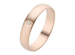 4007972685095 - Trauring FIRETTI Schmuck Geschenk Gold Hochzeit Ehering LIEBE Fingerringe Gr 165 001 ct SI = kleine Einschlüsse mit Brillant Roségold 375 4 mm rosegold (roségoldfarben) Trauringe Made in Germany wahlweise mit oder ohne Brillant