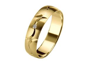 4007972686610 - Trauring FIRETTI Schmuck Geschenk Gold 375 Hochzeit Ehering LIEBE Fingerringe Gr 165 001 ct SI = kleine Einschlüsse mit Brillant Gelbgold 375 5 mm gelb (gelbgoldfarben) Trauringe Made in Germany wahlweise mit oder ohne Brillant