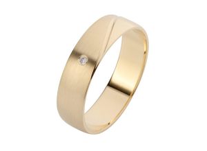 4007972687716 - Trauring FIRETTI Schmuck Geschenk Gold Hochzeit Ehering LIEBE Fingerringe Gr 165 001 ct SI = kleine Einschlüsse mit Brillant Gelbgold 375 5 mm gelb (gelbgoldfarben) Trauringe Made in Germany wahlweise mit oder ohne Brillant