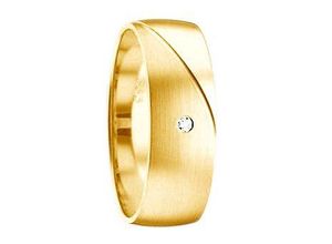 4007972688119 - Trauring FIRETTI Schmuck Geschenk Gold Hochzeit Ehering LIEBE Fingerringe Gr 165 001 ct SI = kleine Einschlüsse mit Brillant Gelbgold 375 6 mm gelb (gelbgoldfarben) Trauringe Made in Germany wahlweise mit oder ohne Brillant