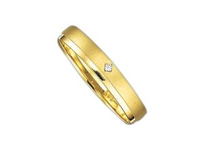 4007972688522 - Trauring FIRETTI Schmuck Geschenk Gold 375 Hochzeit Ehering LIEBE Fingerringe Gr 165 001 ct SI = kleine Einschlüsse mit Brillant Gelbgold 375 35 mm gelb (gelbgoldfarben) Trauringe Made in Germany wahlweise mit oder ohne Brillant