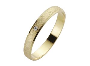 4007972691799 - Trauring FIRETTI Schmuck Geschenk Gold 375 Hochzeit Ehering LIEBE Fingerringe Gr 165 001 ct SI = kleine Einschlüsse mit Brillant Gelbgold 375 3 mm gelb (gelbgoldfarben) Trauringe Made in Germany wahlweise mit oder ohne Brillant