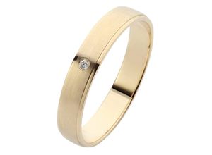 4007972693090 - Trauring FIRETTI Schmuck Geschenk Gold 375 Hochzeit Ehering LIEBE Fingerringe Gr 165 001 ct SI = kleine Einschlüsse mit Brillant Gelbgold 375 3 mm gelb (gelbgoldfarben) Trauringe Made in Germany wahlweise mit oder ohne Brillant