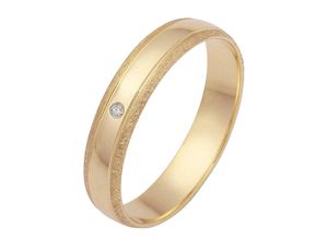 4007972693397 - Trauring FIRETTI Schmuck Geschenk Gold 375 Hochzeit Ehering LIEBE Fingerringe Gr 165 001 ct SI = kleine Einschlüsse mit Brillant Gelbgold 375 4 mm gelb (gelbgoldfarben) Trauringe Made in Germany wahlweise mit oder ohne Brillant