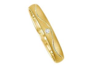 4007972693885 - Trauring FIRETTI Schmuck Geschenk Gold 375 Hochzeit Ehering LIEBE Fingerringe Gr 165 0005 ct SI = kleine Einschlüsse mit Brillant Gelbgold 375 3 mm gelb (gelbgoldfarben) Trauringe Made in Germany wahlweise mit oder ohne Brillant