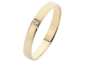 4007972693984 - Trauring FIRETTI Schmuck Geschenk Gold 375 Hochzeit Ehering LIEBE Fingerringe Gr 165 001 ct SI = kleine Einschlüsse mit Brillant Gelbgold 375 3 mm gelb (gelbgoldfarben) Trauringe Made in Germany wahlweise mit oder ohne Brillant