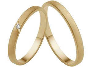 4007972850820 - Trauring FIRETTI Schmuck Geschenk Gold 375 Hochzeit Ehering LIEBE Fingerringe Gr 50 0015 ct SI = kleine Einschlüsse mit Brillant Gelbgold 375 25 mm gelb (gelbgoldfarben) Trauringe Made in Germany - wahlweise mit oder ohne Brillant