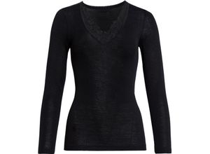 4008030834431 - -con-ta- Unterhemd Langarm Spitze für Damen schwarz 46