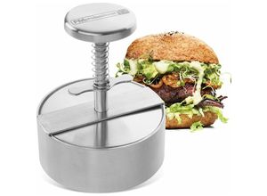 4008033222051 - Fmprofessional - Burgerpresse für leckere Hamburger by Fackelmann – Hamburgerpresse mit 100g - 400g Patty – Presse aus Edelstahl für schmackhafte