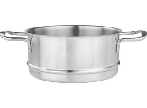 4008033233781 - Chefkoch+Fackelmann Gemüsedämpfer  Edelstahl  Metall  25 L  optimale Wärmeverteilung leichte Reinigung  Kochen Töpfe Dampfgarer Töpfe