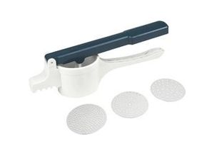 4008033279062 - Easyprepare Spätzlepresse für Kartoffeln Spätzle Spaghettieis & Co – Presse mit 3 Lochscheiben mit verschiedenen Stärken (2 - 3 mm) – Robust und