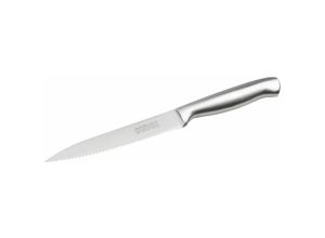 4008033418355 - - Küchenmesser gezahnt star scharfes Allzweckmesser japanischer Edelstahl handlicher Griff handgeschärfte gezackte Wellenschliff-Klinge