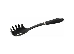 4008033560238 - Spaghettilöffel 305 cm Küchenhelfer mit ergonomischen Premium-Softtouch-Griff Nudellöffel für beschichtete Töpfe und Pfannen (Farbe Schwarz)