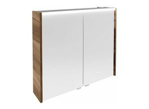 4008033731911 - Verona Spiegelschrank 80cm - Nussbaum ArtNr 73191 - Fackelmann