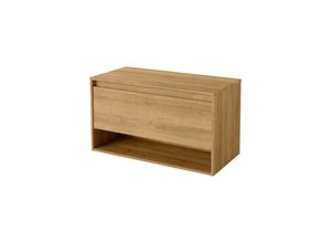 4008033797122 - Waschtischunterschrank Natura ohne Beckenausschnitt   Badschrank mit Soft-Close-System   Maße (b x h x t) ca 934 x 523 x 455 cm   hochwertiger