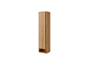 4008033797320 - Hochschrank Natura   Badschrank mit Soft-Close-System   Maße (b x h x t) ca 38 x 1665 x 32 cm   Schrank mit 1 Tür   Türanschlag links   Offene