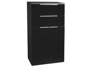 4008033809221 - Doppel-Midischrank kara   Schrank mit Soft-Close-System   Maße (b x h x t) ca 61 x 107 x 32 cm   mit Schubladen und Türen   Korpus Anthrazit  