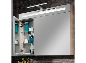 4008033829762 - Spiegelschrank bclever   zweitürig   Spiegelschrank mit gedämpften Scharnieren   Maße (b x h x t) ca 90 x 71 x 16 cm   hochwertiger Spiegelschrank