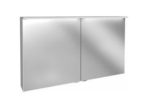 4008033833844 - LED-Spiegelschrank Oxford   Badschrank mit LED-Beleuchtung   Maße (b x h x t) ca 120 x 696 x 20 cm   Soft-Close-System   Korpus Weiß-83384