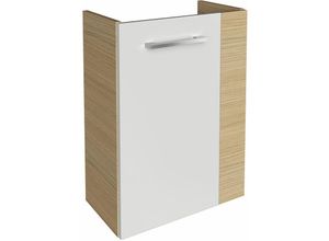 4008033846523 - Sbc Mini Waschtischunterschrank 45 Weiß Hochglanz - Nature Oak ArtNr 84652 - Fackelmann