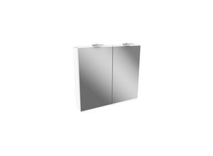 4008033847933 - Led Spiegelschrank lima   Badschrank mit Soft-Close-System   Maße (b x h x t) ca 80 x 73 x 155 cm   Möbel fürs wc oder Badezimmer   Korpus Weiß  