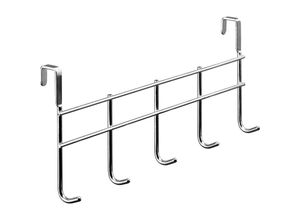 4008057030526 - Türgarderobe 5 Haken 375 x 165 x 95 cm silber Türgarderoben - Hettich