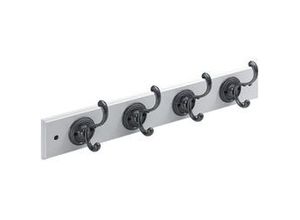 4008057039635 - Hettich - Garderobenleiste 4 Haken 500 x 80 x 96 cm weiß Möbelbeschläge