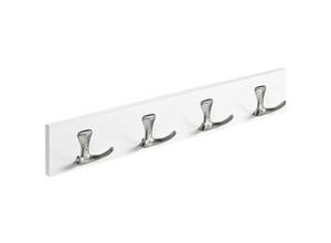 4008057075053 - Hettich Holzgarderobe 4 Haken 500 x 80 x 46 cm weiß