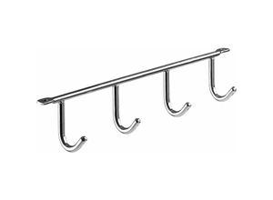 4008057126991 - Garderobenleiste 4 Haken 275 x 52 x 35 cm verchromt Hakenleisten - Hettich