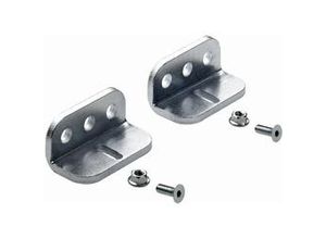 4008057150989 - Wandwinkel für Schiebetürprofile Stahl verzinkt 2 Stück Möbelbeschläge - Hettich