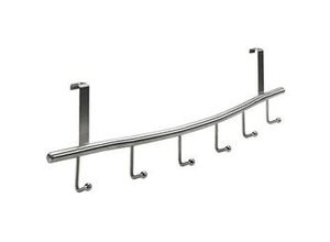 4008057605014 - Türgarderobe 6 Haken 595 x 170 x 90 cm silber Hakenleiste - Hettich