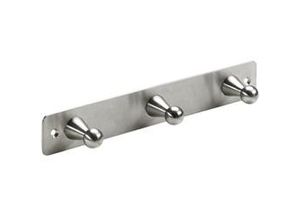 4008057605052 - Garderobenleiste 3 Haken 220 x 35 x 36 cm Edelstahl Hakenleiste - Hettich