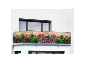 4008069030439 - - Balkonsichtschutz Blumen 5 m x 35 cm