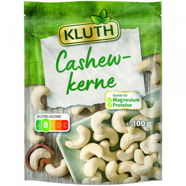 4008088102216 -  KLUTH Cashewkerne 10120 100g 4008088102216 Herbert Kluth GmbH & Co KG 100 Gramm