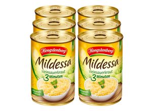 4008100515277 - Hengstenberg Mildessa 3 Min Sauerkraut 400 g Abtropfgewicht 6er Pack