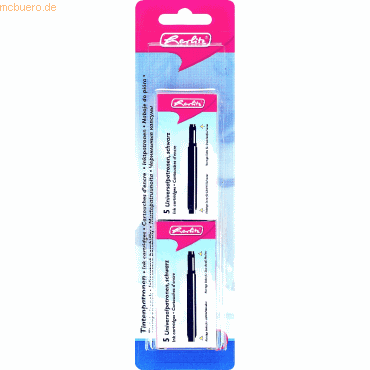 4008110194356 - Tintenpatrone schwarz 2er Blister fast alle Standard-Füller 4008110194356 - Tintenpatrone schwarz 2er Blister fast alle Standard-Füller