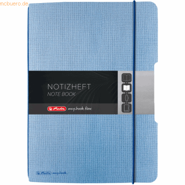 4008110260136 - Notizbuch 50033713 Flex blau A5 punktkariert 80g 40 Blatt   80 Seiten 4008110260136 Herlitz