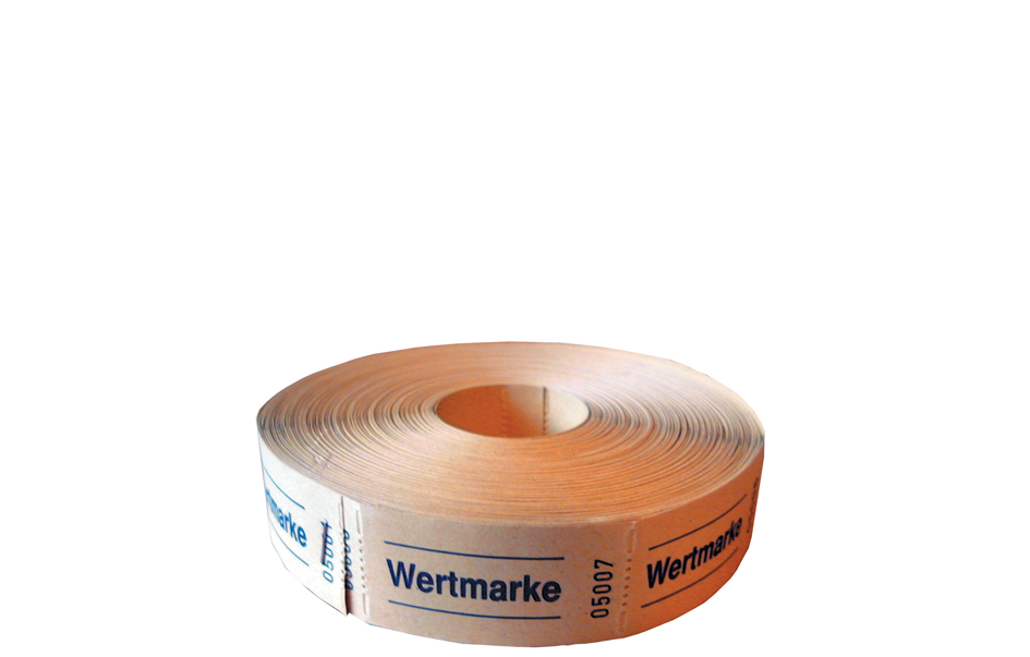 4008110274911 - Wertmarken EUR 050 5x1000 Stück blau rot gelb grün