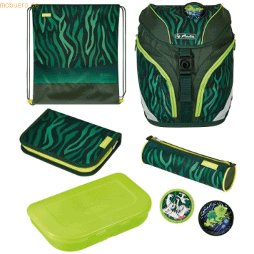 4008110284019 - herlitz Schulrucksack SoftLight Plus Jungle für Grundschüler Polyester höhenverstellbarer Brustgurt - 1 Stück (50037605) 4008110284019 - herlitz Schulrucksack SoftLight Plus Jungle für Grundschüler Polyester höhenverstellbarer Brustgurt - 1 Stück (50037605)