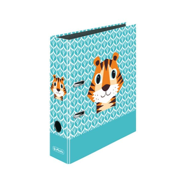 4008110298283 - Motivordner maXfile Cute Animals Tiger 50040186 A4 80mm breit 4008110298283 Herlitz