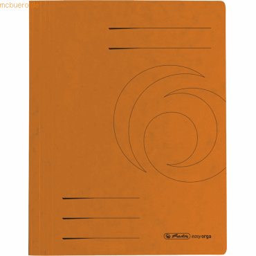 4008110340487 - Schnellhefter Quality 10902922 A4 intensiv orange Karton 355g Vorderdeckel opak 4008110340487 Herlitz