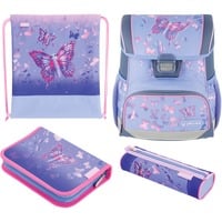 4008110370866 - herlitz Schulranzen-Set Loop Plus Butterfly Paradise 310 x 220 x 370 cm lila 160 l