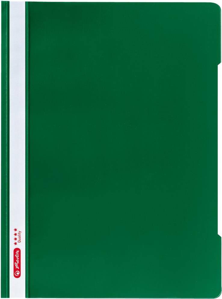 4008110473772 - Schnellhefter Quality 11317146 A4 grün Polypropylen (PP) Vorderdeckel transparent 4008110473772 Herlitz