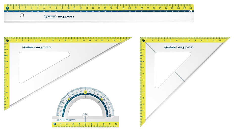 4008110499604 - Herlitz Geometrieset mypen 11368222 4teilig Kunststoff sort (11368222)