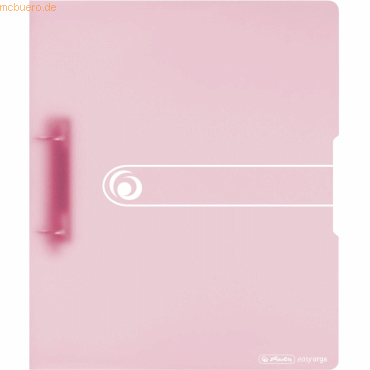 4008110512525 - Ringbuch EasyOrgaToGo 11409026 A4 2 Ringe 25mm Ring-Ø Kunststoff rosa-transparent 4008110512525 Herlitz