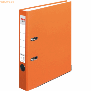 4008110521459 - Ordner protect Kunststoff (PP) A4 5cm orange VE=5 Stück maXfi