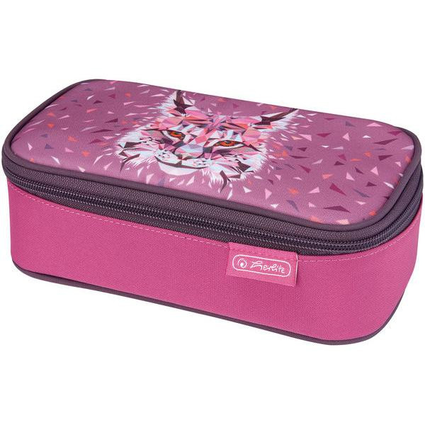 4008110584744 - Wild Animals Lynx Hartschalenetui für Stifte Polyester Pink (50026586)