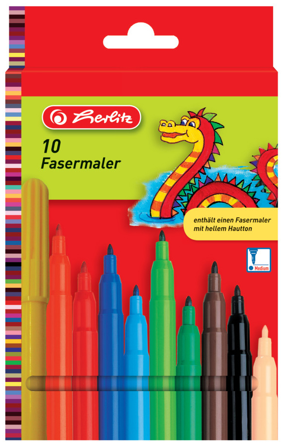 4008118649230 - Fasermaler 20 Stück Kinderbasteln - Herlitz